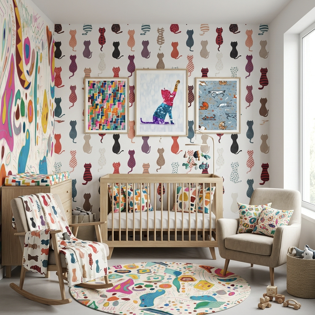 Kids & Illustrative World artwork and interior applications